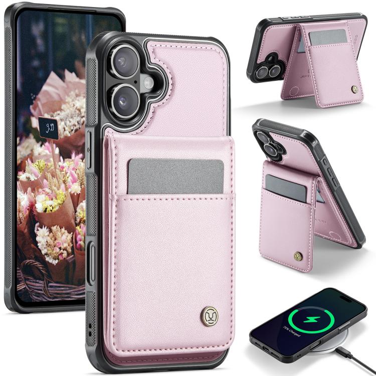 JEEHOOD J06 British Style RFID MagSafe Card Bag PU Phone Case, For iPhone 16, For iPhone 15 Pro Max, For iPhone 15 Pro, For iPhone 15 Plus Apple Accessories engjee5043 iPhone 16 - JEEHOOD - Mobile Lens - Mobile Camera Lens - Cellphone Accessories - Phone Lens - Smartphone Lens