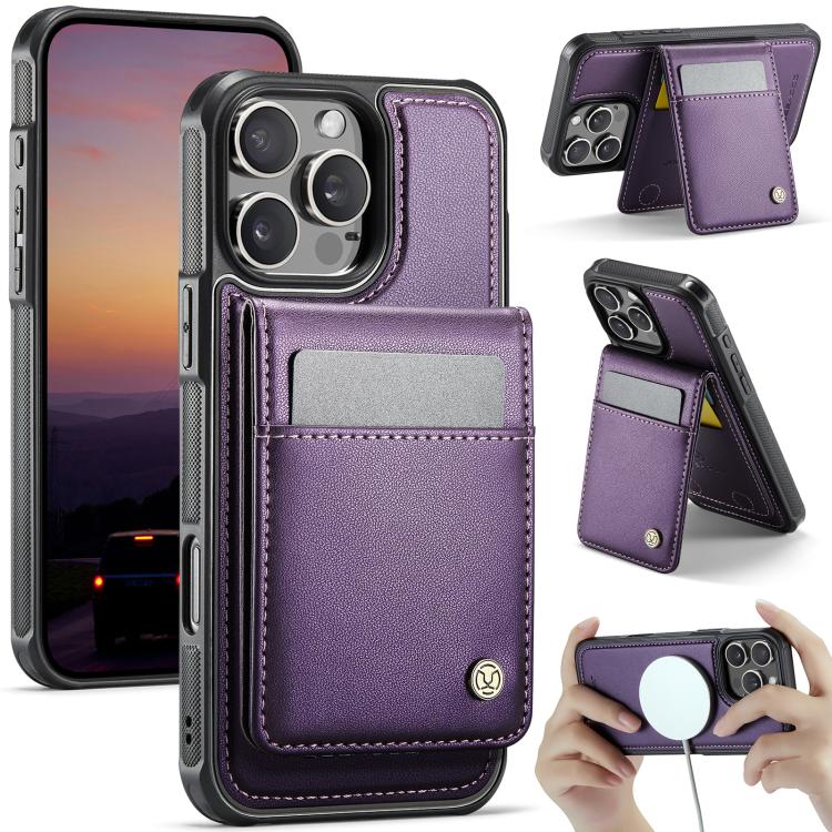 JEEHOOD J06 British Style RFID MagSafe Card Bag PU Phone Case, For iPhone 16, For iPhone 15 Pro Max, For iPhone 15 Pro, For iPhone 15 Plus Apple Accessories engjee5043 iPhone 16 - JEEHOOD - Mobile Lens - Mobile Camera Lens - Cellphone Accessories - Phone Lens - Smartphone Lens