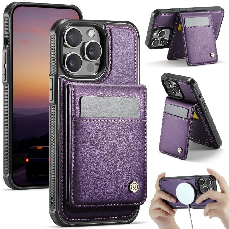 JEEHOOD J06 British Style RFID MagSafe Card Bag PU Phone Case, For iPhone 15, For iPhone 14 Plus, For iPhone 14, For iPhone 14 Pro Apple Accessories engjee5047 iPhone 15 - JEEHOOD - Mobile Lens - Mobile Camera Lens - Cellphone Accessories - Phone Lens - Smartphone Lens