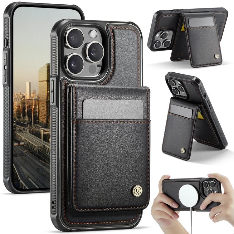 JEEHOOD J06 British Style RFID MagSafe Card Bag PU Phone Case, For iPhone 15, For iPhone 14 Plus, For iPhone 14, For iPhone 14 Pro Apple Accessories engjee5047 iPhone 15 - JEEHOOD - Mobile Lens - Mobile Camera Lens - Cellphone Accessories - Phone Lens - Smartphone Lens