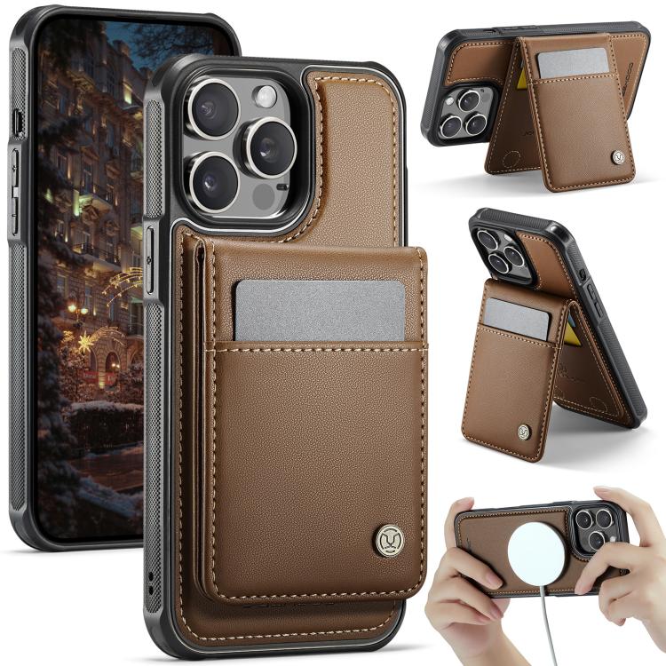 JEEHOOD J06 British Style RFID MagSafe Card Bag PU Phone Case, For iPhone 13, For iPhone 12 / 12 Pro, For iPhone 12 Pro Max, For iPhone 11 Pro Max Apple Accessories engjee5049 More iPhone Cases - JEEHOOD - Mobile Lens - Mobile Camera Lens - Cellphone Accessories - Phone Lens - Smartphone Lens