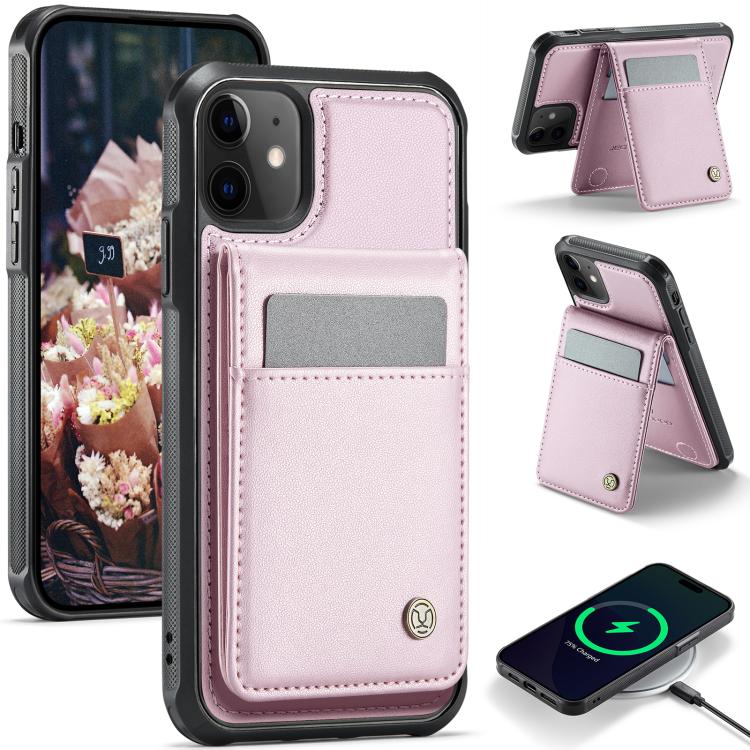 JEEHOOD J06 British Style RFID MagSafe Card Bag PU Phone Case, For iPhone 13, For iPhone 12 / 12 Pro, For iPhone 12 Pro Max, For iPhone 11 Pro Max Apple Accessories engjee5049 More iPhone Cases - JEEHOOD - Mobile Lens - Mobile Camera Lens - Cellphone Accessories - Phone Lens - Smartphone Lens