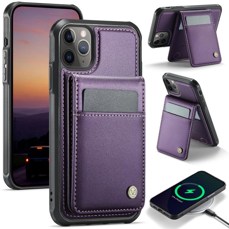 JEEHOOD J06 British Style RFID MagSafe Card Bag PU Phone Case, For iPhone 13, For iPhone 12 / 12 Pro, For iPhone 12 Pro Max, For iPhone 11 Pro Max Apple Accessories engjee5049 More iPhone Cases - JEEHOOD - Mobile Lens - Mobile Camera Lens - Cellphone Accessories - Phone Lens - Smartphone Lens