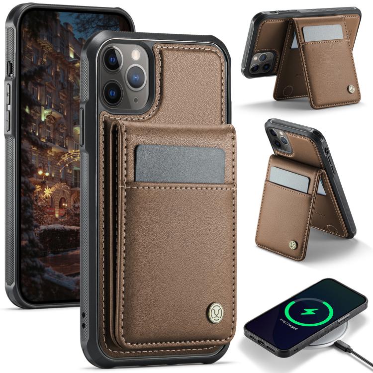 JEEHOOD J06 British Style RFID MagSafe Card Bag PU Phone Case, For iPhone 13, For iPhone 12 / 12 Pro, For iPhone 12 Pro Max, For iPhone 11 Pro Max Apple Accessories engjee5049 More iPhone Cases - JEEHOOD - Mobile Lens - Mobile Camera Lens - Cellphone Accessories - Phone Lens - Smartphone Lens