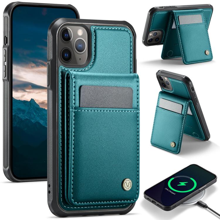 JEEHOOD J06 British Style RFID MagSafe Card Bag PU Phone Case, For iPhone 13, For iPhone 12 / 12 Pro, For iPhone 12 Pro Max, For iPhone 11 Pro Max Apple Accessories engjee5049 More iPhone Cases - JEEHOOD - Mobile Lens - Mobile Camera Lens - Cellphone Accessories - Phone Lens - Smartphone Lens