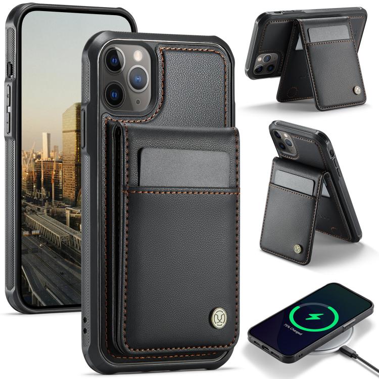 JEEHOOD J06 British Style RFID MagSafe Card Bag PU Phone Case, For iPhone 13, For iPhone 12 / 12 Pro, For iPhone 12 Pro Max, For iPhone 11 Pro Max Apple Accessories engjee5049 More iPhone Cases - JEEHOOD - Mobile Lens - Mobile Camera Lens - Cellphone Accessories - Phone Lens - Smartphone Lens