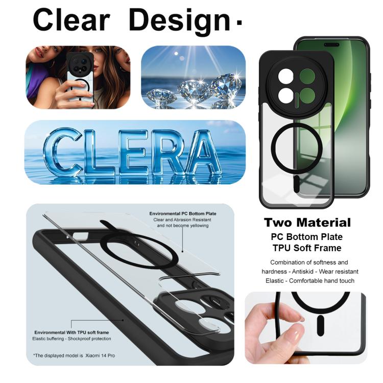 imak UX-9A Series MagSafe Four-corner Airbag Shockproof Phone Case, For Honor Magic8 Pro, For Honor Magic7 Pro, For Honor Magic7 Mobile Accessories - imak - Mobile Lens - Mobile Camera Lens - Cellphone Accessories - Phone Lens - Smartphone Lens