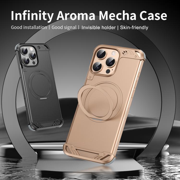 R-JUST RJ63-1 Frameless Aroma Mecha MagSafe Holder Phone Case, For iPhone 13 Apple Accessories engr-j5076 More iPhone Cases - R-JUST - Mobile Lens - Mobile Camera Lens - Cellphone Accessories - Phone Lens - Smartphone Lens
