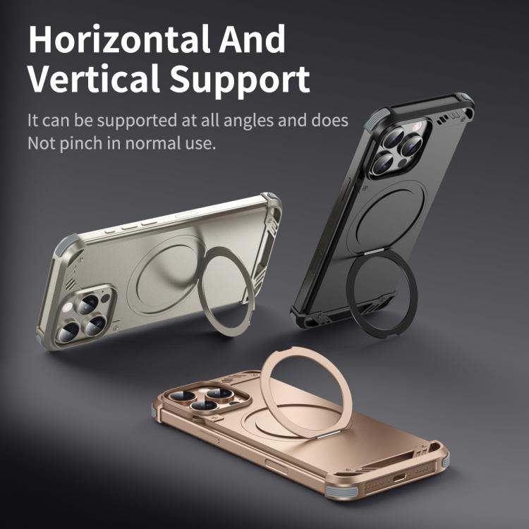 R-JUST RJ63-1 Frameless Aroma Mecha MagSafe Holder Phone Case, For iPhone 13 Apple Accessories engr-j5076 More iPhone Cases - R-JUST - Mobile Lens - Mobile Camera Lens - Cellphone Accessories - Phone Lens - Smartphone Lens
