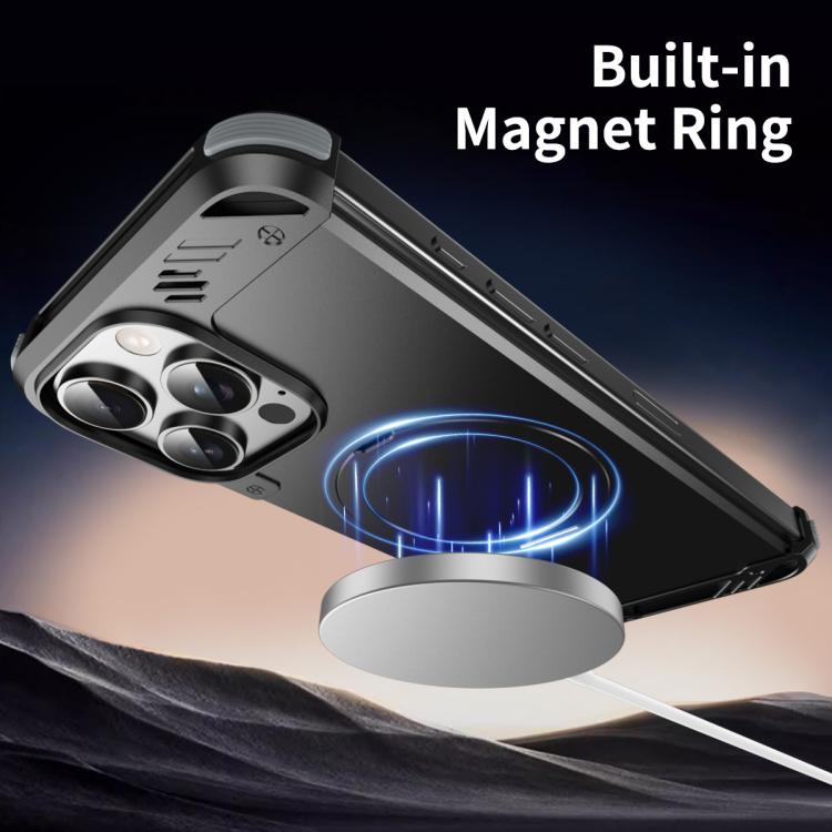 R-JUST RJ63-1 Frameless Aroma Mecha MagSafe Holder Phone Case, For iPhone 13 Apple Accessories engr-j5076 More iPhone Cases - R-JUST - Mobile Lens - Mobile Camera Lens - Cellphone Accessories - Phone Lens - Smartphone Lens