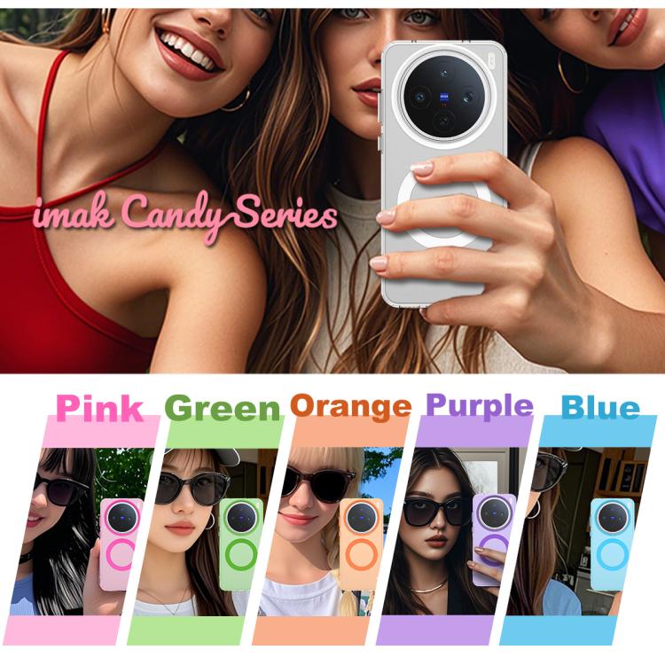 IMAK Candy Series Shockproof MagSafe Phone Case, For vivo X200s, For vivo X200 Ultra, For vivo X200 OnePlus & OPPO Accessories - imak - Mobile Lens - Mobile Camera Lens - Cellphone Accessories - Phone Lens - Smartphone Lens