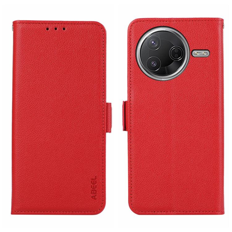 ABEEL Side-Magnetic Litchi Pattern Leather RFID Phone Case, For Xiaomi 15T 5G, For Xiaomi Poco F7 Pro / F7 Ultra, For Xiaomi 15 Ultra, For Xiaomi Poco X7 Pro