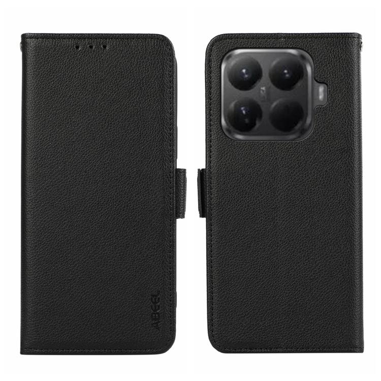 ABEEL Side-Magnetic Litchi Pattern Leather RFID Phone Case, For Xiaomi 17T Pro 5G, For Xiaomi 17T 5G, For Xiaomi 17 Pro Max, For Xiaomi 17 Pro, For Xiaomi 17, For Xiaomi 15T Pro 5G