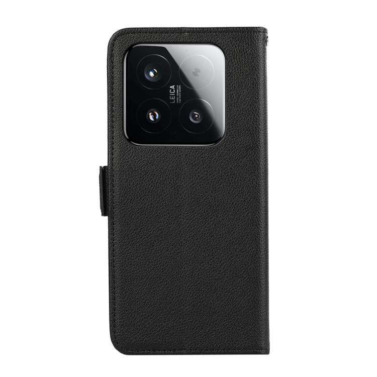 ABEEL Side-Magnetic Litchi Pattern Leather RFID Phone Case, For Xiaomi 15T 5G, For Xiaomi Poco F7 Pro / F7 Ultra, For Xiaomi 15 Ultra, For Xiaomi Poco X7 Pro