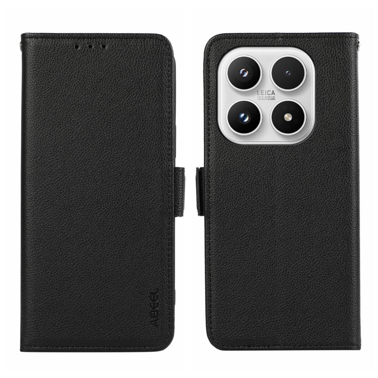 ABEEL Side-Magnetic Litchi Pattern Leather RFID Phone Case, For Xiaomi 17T Pro 5G, For Xiaomi 17T 5G, For Xiaomi 17 Pro Max, For Xiaomi 17 Pro, For Xiaomi 17, For Xiaomi 15T Pro 5G