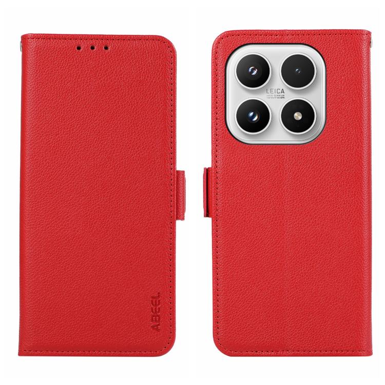 ABEEL Side-Magnetic Litchi Pattern Leather RFID Phone Case, For Xiaomi 17T Pro 5G, For Xiaomi 17T 5G, For Xiaomi 17 Pro Max, For Xiaomi 17 Pro, For Xiaomi 17, For Xiaomi 15T Pro 5G