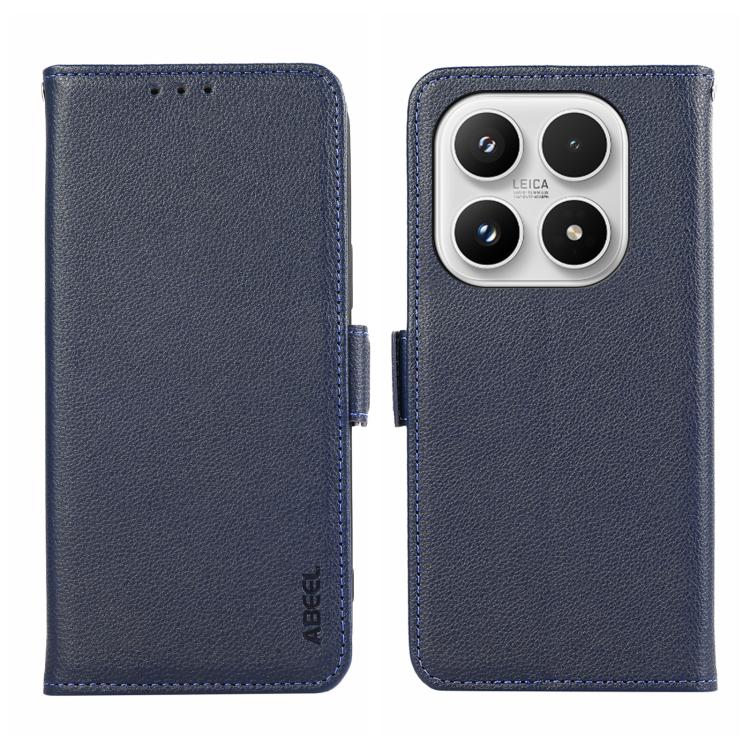 ABEEL Side-Magnetic Litchi Pattern Leather RFID Phone Case, For Xiaomi 17T Pro 5G, For Xiaomi 17T 5G, For Xiaomi 17 Pro Max, For Xiaomi 17 Pro, For Xiaomi 17, For Xiaomi 15T Pro 5G
