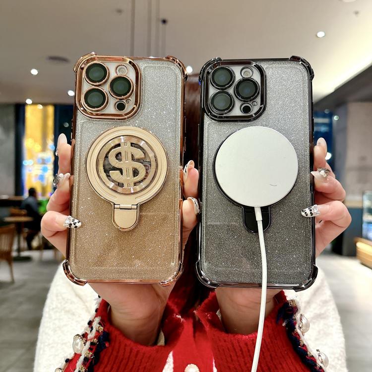 Space Gradient Glitter MagSafe Holder Phone Case with Lens Film, For iPhone 13 Pro Max, For iPhone 13 Pro, For iPhone 13 Apple Accessories engspa5114 More iPhone Cases - APEXEL INDIA - Mobile Lens - Mobile Camera Lens - Cellphone Accessories - Phone Lens - Smartphone Lens