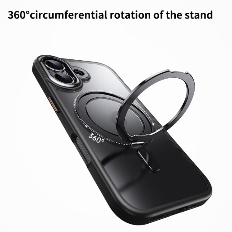 Frosted 360 Degree MagSafe Magnetic Holder Phone Case, For iPhone 17, For iPhone Air