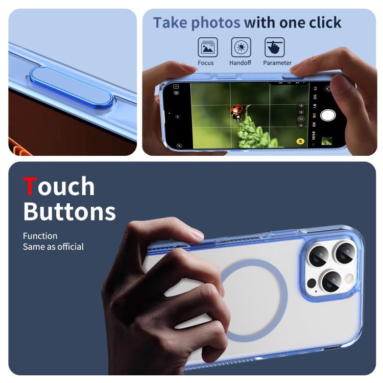 Translucent Frosted MagSafe Phone Case with AI Button, For iPhone 16 Pro Max, For iPhone 16 Pro, For iPhone 16 Plus, For iPhone 16 Apple Accessories engtra5139 iPhone 16 Pro Max - APEXEL INDIA - Mobile Lens - Mobile Camera Lens - Cellphone Accessories - Phone Lens - Smartphone Lens