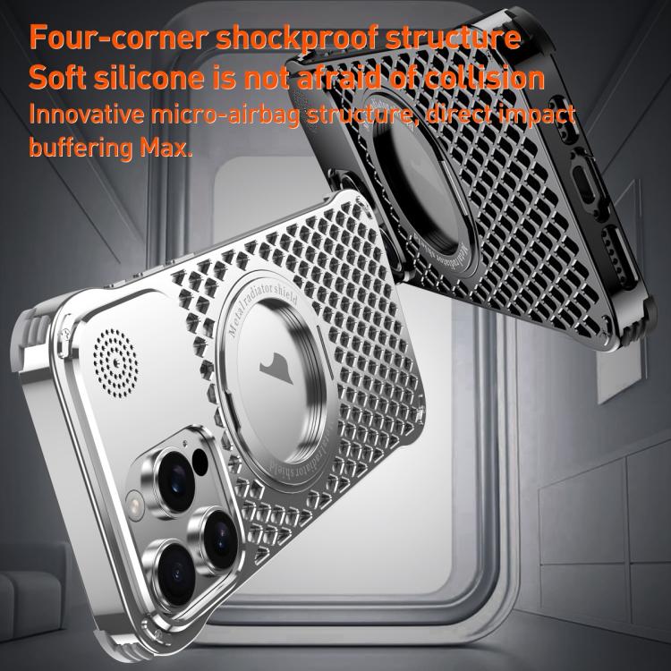 R-JUST RJ-64 Aromatherapy Heat Dissipation MagSafe Phone Case with Stand, For iPhone 16 Pro Max, For iPhone 16 Pro, For iPhone 16, For iPhone 15 Pro Max, For iPhone 15 Pro, For iPhone 15, For iPhone 14, For iPhone 14 Pro Apple Accessories engr-j5140 iPhone 16 Pro Max - R-JUST - Mobile Lens - Mobile Camera Lens - Cellphone Accessories - Phone Lens - Smartphone Lens