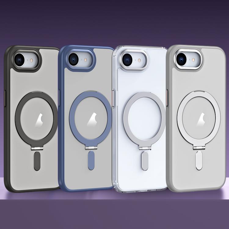 Airbag MagSafe Shockproof Frosted Phone Case with Fold Holder, For iPhone 16e Apple Accessories engair5148 iPhone 16e - APEXEL INDIA - Mobile Lens - Mobile Camera Lens - Cellphone Accessories - Phone Lens - Smartphone Lens