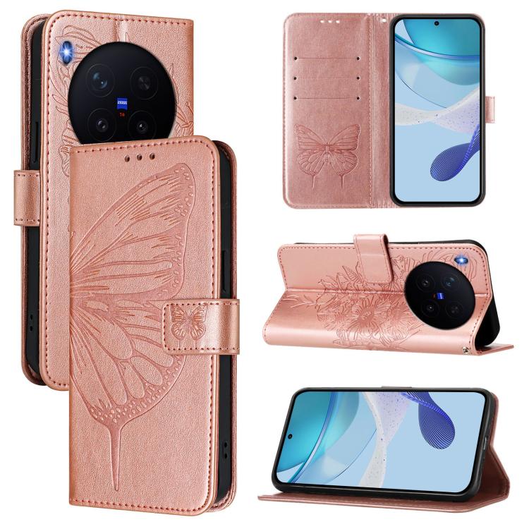 Embossed Butterfly Leather Phone Case, For vivo X300, For vivo V60 Lite 4G / 5G, For vivo Y31 5G 2025