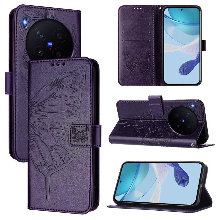 Embossed Butterfly Leather Phone Case, For vivo X300, For vivo V60 Lite 4G / 5G, For vivo Y31 5G 2025
