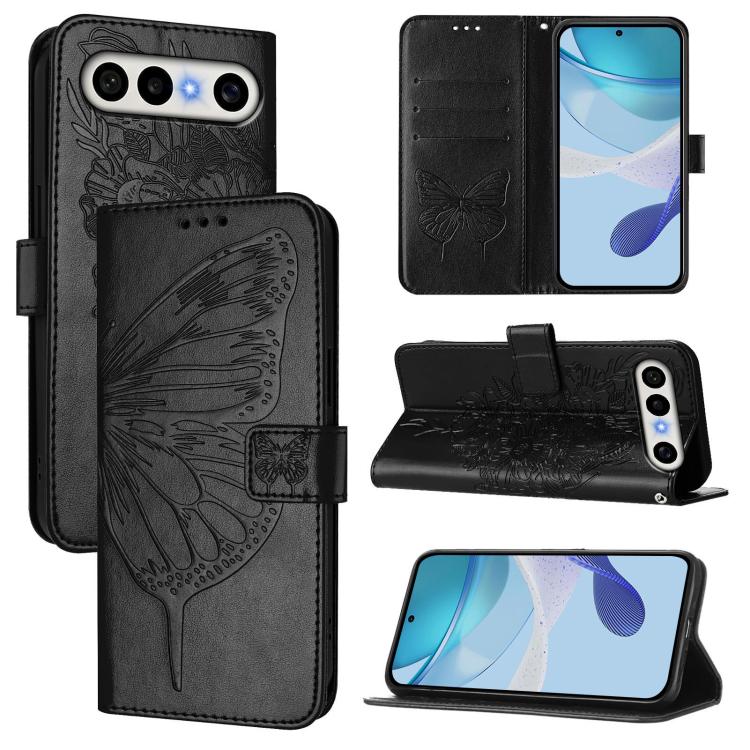 Embossed Butterfly Leather Phone Case, For vivo X300 FE 5G Russia / 5G Zeiss, For vivo X300s 5G, For vivo V70 FE 5G