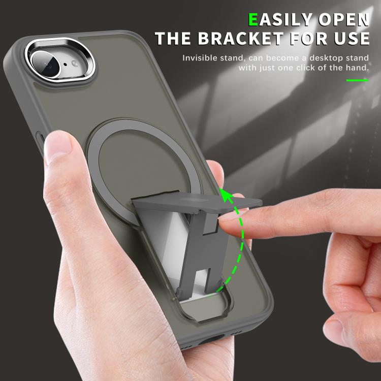 Acrylic Hybrid TPU MagSafe Holder Phone Case, For iPhone 16e Apple Accessories engacr5678 iPhone 16e - APEXEL INDIA - Mobile Lens - Mobile Camera Lens - Cellphone Accessories - Phone Lens - Smartphone Lens