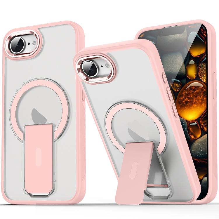 Acrylic Hybrid TPU MagSafe Holder Phone Case, For iPhone 16e Apple Accessories engacr5678 iPhone 16e - APEXEL INDIA - Mobile Lens - Mobile Camera Lens - Cellphone Accessories - Phone Lens - Smartphone Lens