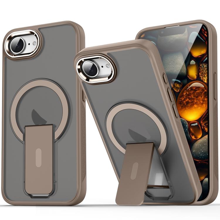 Acrylic Hybrid TPU MagSafe Holder Phone Case, For iPhone 16e Apple Accessories engacr5678 iPhone 16e - APEXEL INDIA - Mobile Lens - Mobile Camera Lens - Cellphone Accessories - Phone Lens - Smartphone Lens