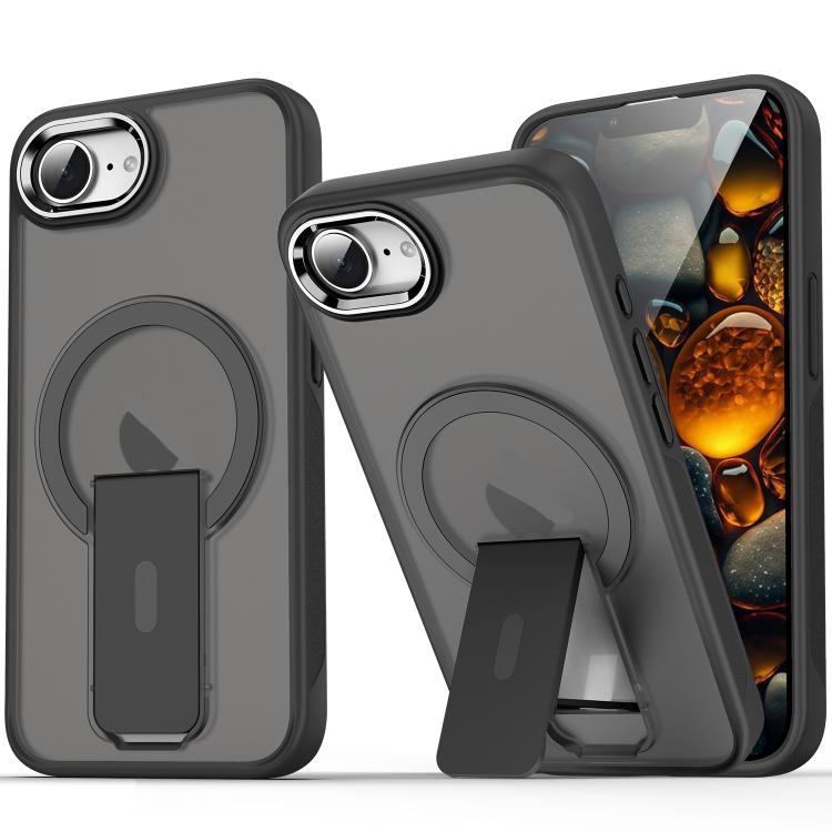 Acrylic Hybrid TPU MagSafe Holder Phone Case, For iPhone 16e Apple Accessories engacr5678 iPhone 16e - APEXEL INDIA - Mobile Lens - Mobile Camera Lens - Cellphone Accessories - Phone Lens - Smartphone Lens
