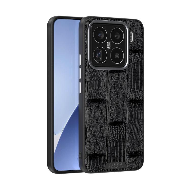 ABEEL Beast Pattern 6D Micro-Embossed MagSafe Genuine Leather Phone Case