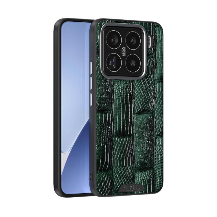 ABEEL Beast Pattern 6D Micro-Embossed MagSafe Genuine Leather Phone Case