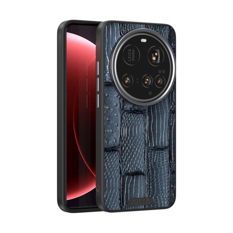 ABEEL Beast Pattern 6D Micro-Embossed MagSafe Genuine Leather Phone Case