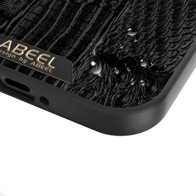 ABEEL Beast Pattern 6D Micro-Embossed MagSafe Genuine Leather Phone Case