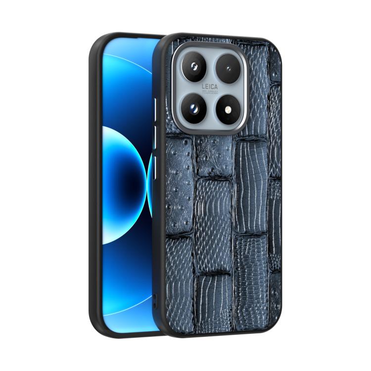 ABEEL Beast Pattern 6D Micro-Embossed MagSafe Genuine Leather Phone Case