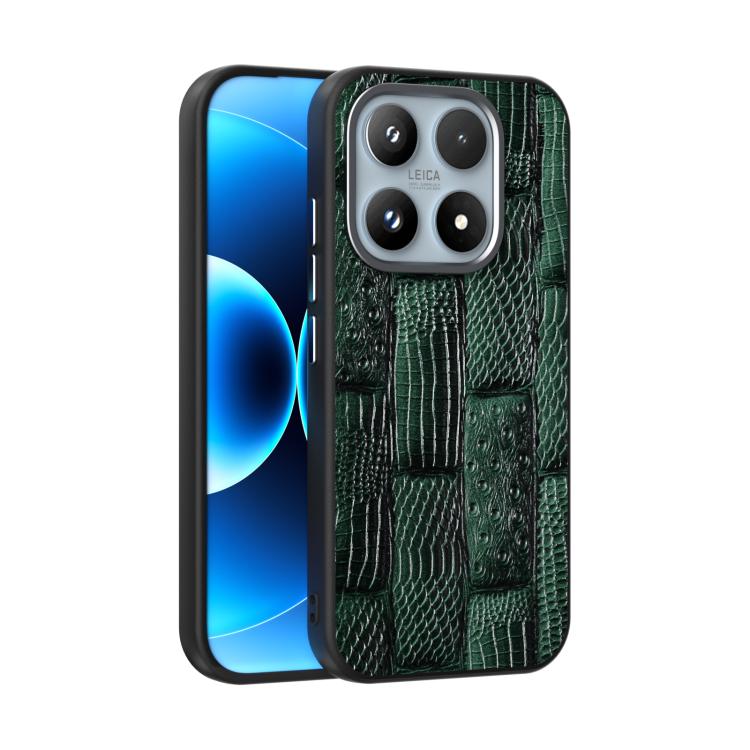 ABEEL Beast Pattern 6D Micro-Embossed MagSafe Genuine Leather Phone Case