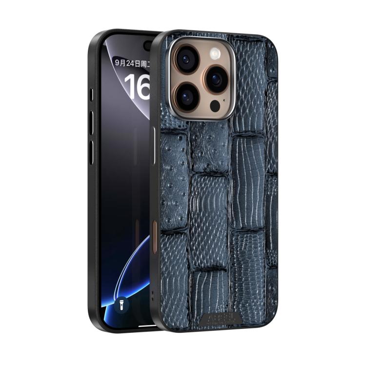 ABEEL Beast Pattern 6D Micro-Embossed MagSafe Genuine Leather Phone Case Apple Accessories - APEXEL INDIA - Mobile Lens - Mobile Camera Lens - Cellphone Accessories - Phone Lens - Smartphone Lens