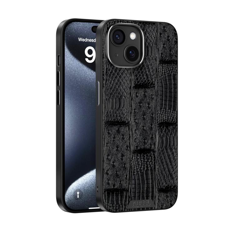 ABEEL Beast Pattern 6D Micro-Embossed MagSafe Genuine Leather Phone Case Apple Accessories - APEXEL INDIA - Mobile Lens - Mobile Camera Lens - Cellphone Accessories - Phone Lens - Smartphone Lens