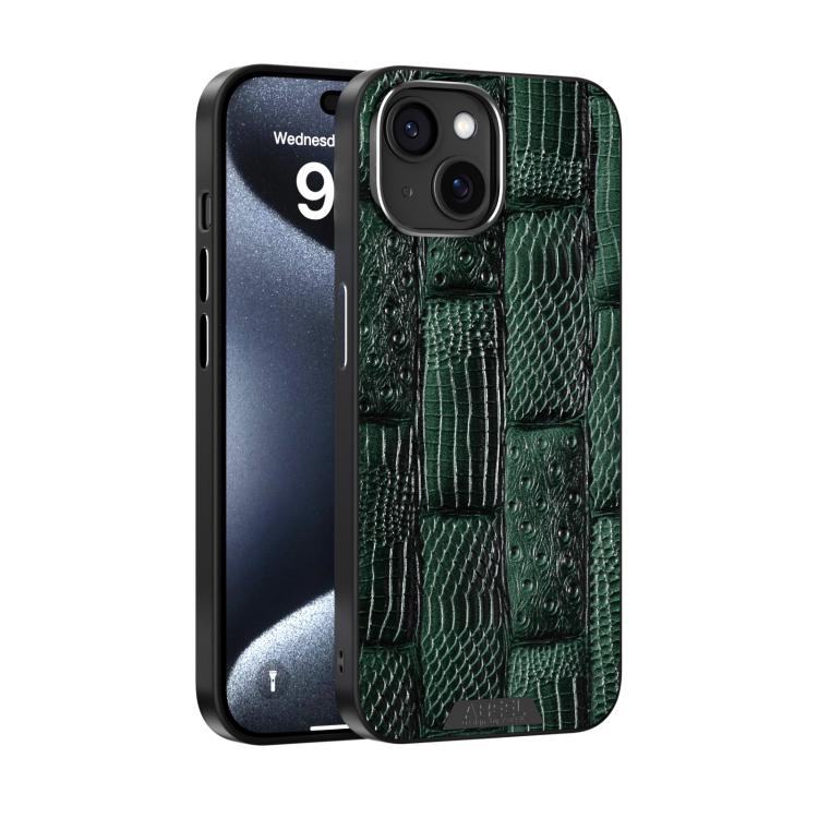 ABEEL Beast Pattern 6D Micro-Embossed MagSafe Genuine Leather Phone Case Apple Accessories - APEXEL INDIA - Mobile Lens - Mobile Camera Lens - Cellphone Accessories - Phone Lens - Smartphone Lens