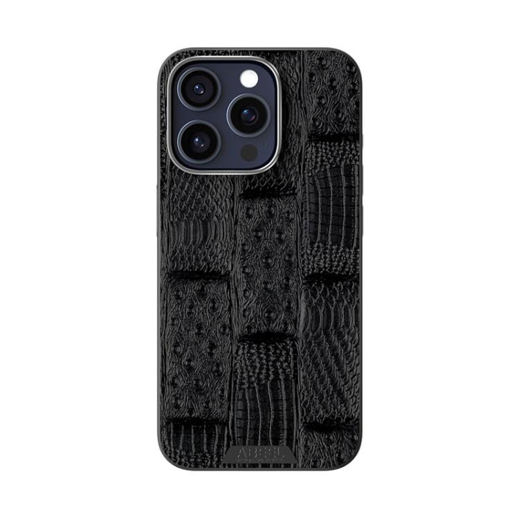 ABEEL Beast Pattern 6D Micro-Embossed MagSafe Genuine Leather Phone Case Apple Accessories - APEXEL INDIA - Mobile Lens - Mobile Camera Lens - Cellphone Accessories - Phone Lens - Smartphone Lens