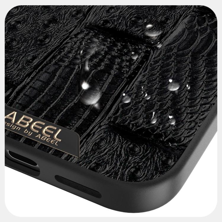 ABEEL Beast Pattern 6D Micro-Embossed MagSafe Genuine Leather Phone Case Apple Accessories - APEXEL INDIA - Mobile Lens - Mobile Camera Lens - Cellphone Accessories - Phone Lens - Smartphone Lens