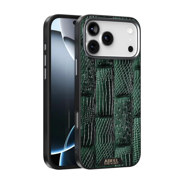 ABEEL Beast Pattern 6D Micro-Embossed MagSafe Genuine Leather Phone Case Apple Accessories - APEXEL INDIA - Mobile Lens - Mobile Camera Lens - Cellphone Accessories - Phone Lens - Smartphone Lens
