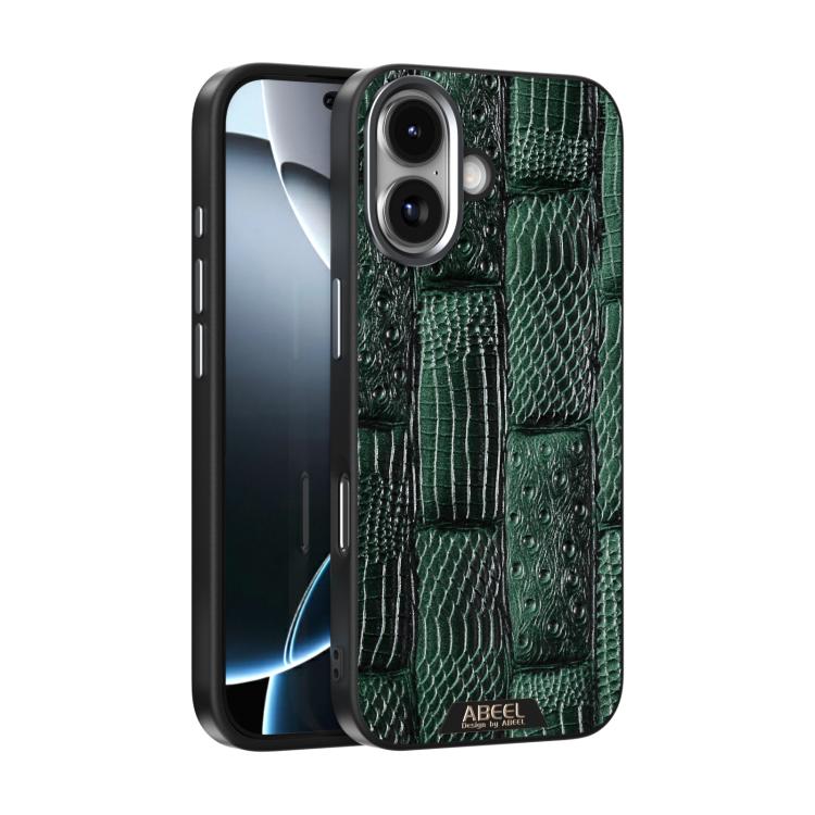 ABEEL Beast Pattern 6D Micro-Embossed MagSafe Genuine Leather Phone Case Apple Accessories - APEXEL INDIA - Mobile Lens - Mobile Camera Lens - Cellphone Accessories - Phone Lens - Smartphone Lens