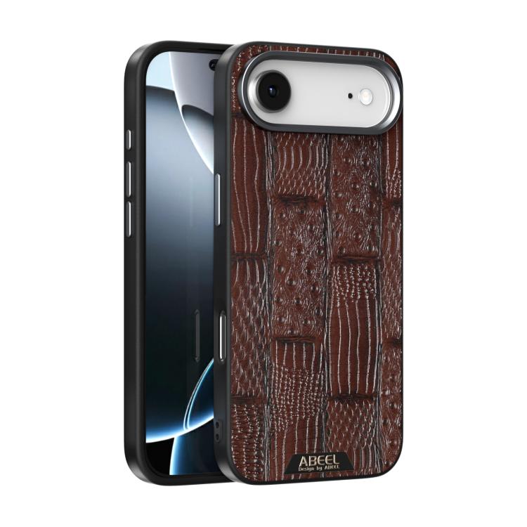 ABEEL Beast Pattern 6D Micro-Embossed MagSafe Genuine Leather Phone Case Apple Accessories - APEXEL INDIA - Mobile Lens - Mobile Camera Lens - Cellphone Accessories - Phone Lens - Smartphone Lens