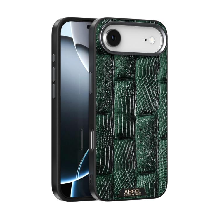 ABEEL Beast Pattern 6D Micro-Embossed MagSafe Genuine Leather Phone Case Apple Accessories - APEXEL INDIA - Mobile Lens - Mobile Camera Lens - Cellphone Accessories - Phone Lens - Smartphone Lens