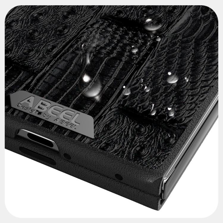 ABEEL Beast Pattern 6D Micro-Embossed MagSafe Genuine Leather Phone Case, For OPPO Find N5 OnePlus & OPPO Accessories - APEXEL INDIA - Mobile Lens - Mobile Camera Lens - Cellphone Accessories - Phone Lens - Smartphone Lens