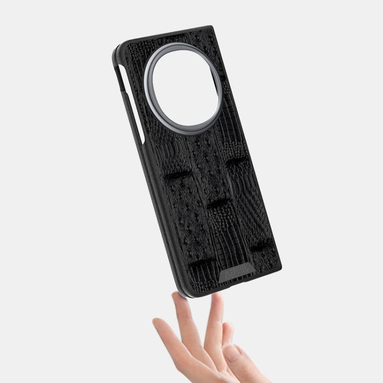 ABEEL Beast Pattern 6D Micro-Embossed MagSafe Genuine Leather Phone Case, For OPPO Find N5 OnePlus & OPPO Accessories - APEXEL INDIA - Mobile Lens - Mobile Camera Lens - Cellphone Accessories - Phone Lens - Smartphone Lens